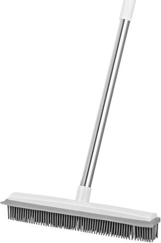 Vevor Pet Hair Removal Broom ، 58.46 في مقبض طويل قابل للتعديل ، مكنسة مطاطية مع مزيل الشعر القابل للعدوى القابل لإعادة الاستخدام ، لأثاث الأريكة ، بلاط الخشب الصلب in Saudi Arabia