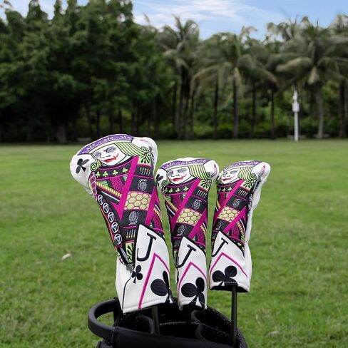 أغلفة رأس الجولف ، أغلفة برقوق زهر البرقوق J Golf Club Covers Covers Driver Covers in Kuwait