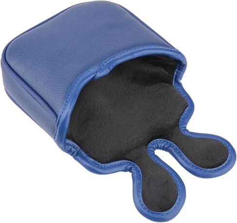 Golf Club Center Shaft Square Mallet Putter Head Cover Soft Leather with Embroidery Magnetic Closure in Saudi Arabia
