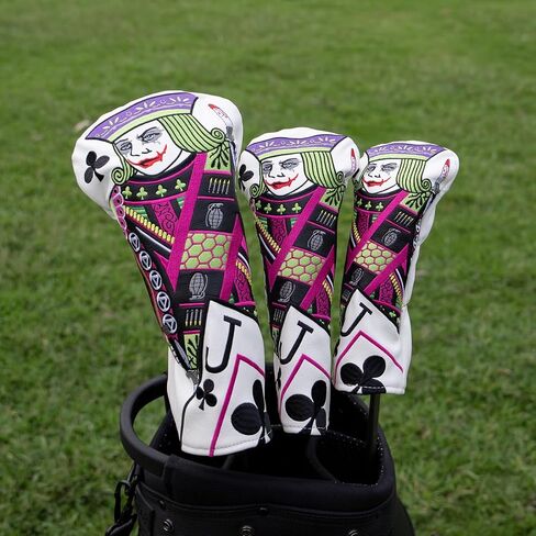 أغلفة رأس الجولف ، أغلفة برقوق زهر البرقوق J Golf Club Covers Covers Driver Covers in Kuwait
