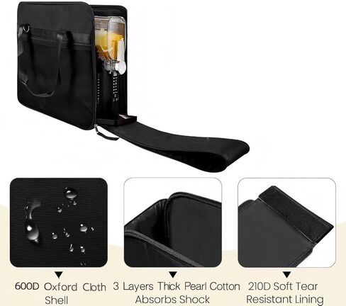 Heavy Duty Carry Case for Ninja Slushie Machine FS300/FS301, Front-Load Design, Portable Frozen Drink Maker Travel Bag for Parties & Outdoors - Padded Protection with Easy Side Access in Saudi Arabia