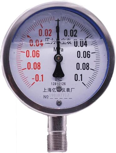 304 Stainless Steel Vacuum Pressure Gauge Positive and Negative ynbf100-0.1-0.1mpa Corrosion and high Temperature Resistance(-0.1-0.6MPA) in Saudi Arabia