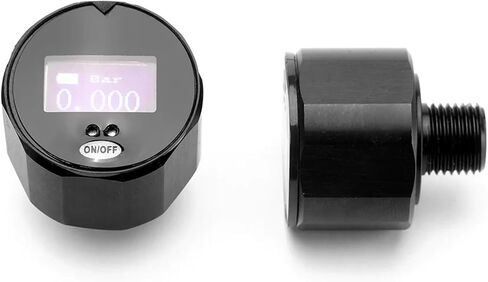 High Precision 25mm Dial Digital Pressure Gauge 1'' Manometer 400Bar 6000PSI with 1/8''BSPT(G1/8'') ，M10, M8 Thread(M8 PSI) in Saudi Arabia