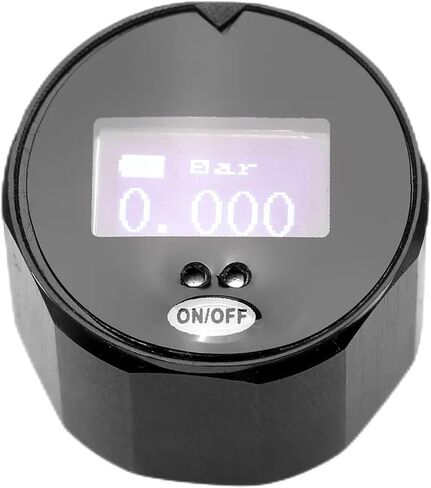 High Precision 25mm Dial Digital Pressure Gauge 1'' Manometer 400Bar 6000PSI with 1/8''BSPT(G1/8'') ，M10, M8 Thread(M8 PSI) in Saudi Arabia