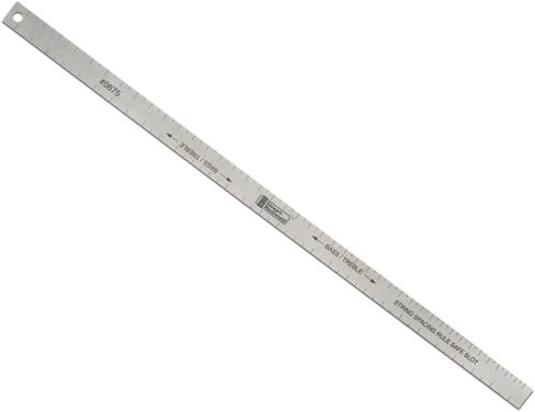 String Spacing Rule for Guitar Bass Mandolin Banjo – Laser-Etched Stainless Steel Nut Slotting & Bridge Layout Tool – Proportional String Spacing for Precision & Playability – Easy to Use Luthier Tool in Saudi Arabia