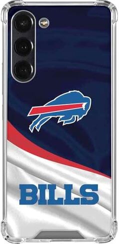 Skinit Clear Phone Case متوافق مع Galaxy S24 FE - تصميم فواتير NFL Buffalo المرخص رسميًا in Saudi Arabia