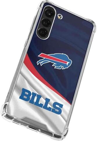 Skinit Clear Phone Case متوافق مع Galaxy S24 FE - تصميم فواتير NFL Buffalo المرخص رسميًا in Saudi Arabia