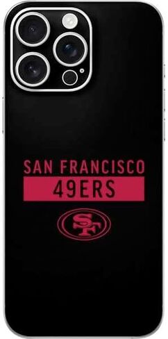 Skinit Skinit Phone Skin متوافق مع iPhone 16 Pro Max - NFL San Francisco 49ers تصميم شعار كبير in Saudi Arabia