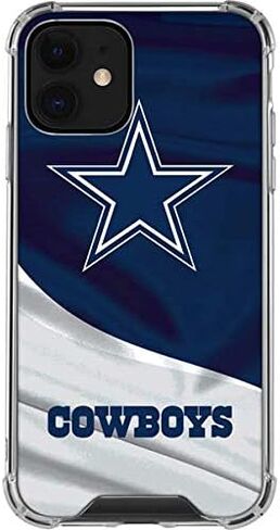 Skinit Clear Phone Case متوافق مع iPhone 12 - تصميم NFL Dallas Cowboys مرخص رسميًا in Saudi Arabia