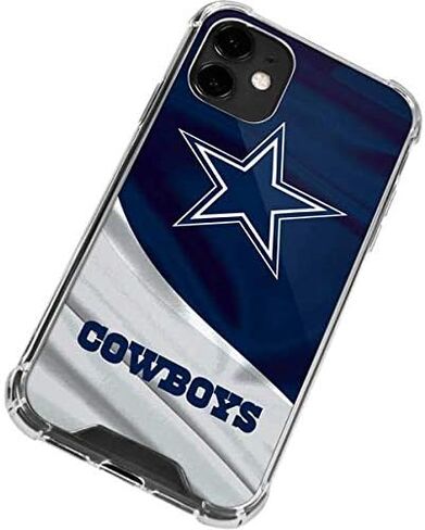 Skinit Clear Phone Case متوافق مع iPhone 12 - تصميم NFL Dallas Cowboys مرخص رسميًا in Saudi Arabia