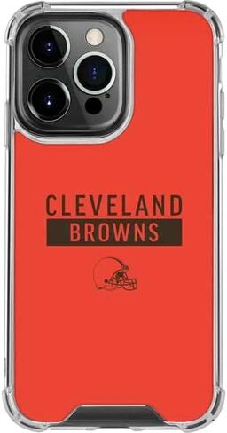 Skinit Clear Phone Case Compatible with iPhone 14 Pro - Officially Licensed NFL Cleveland Browns Orange Performance Series Design in Saudi Arabia