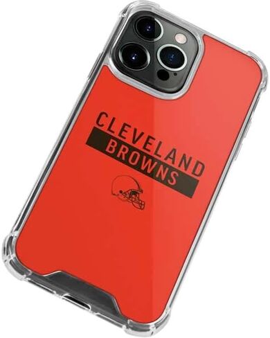 Skinit Clear Phone Case Compatible with iPhone 14 Pro - Officially Licensed NFL Cleveland Browns Orange Performance Series Design in Saudi Arabia
