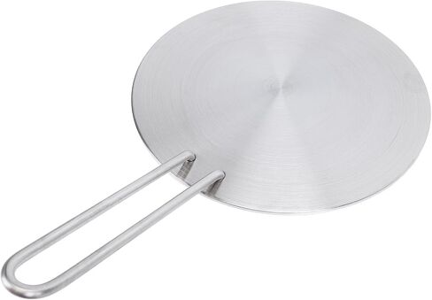 Stainless Steel Heat Diffuser Plate Premium Induction Adapter Fast Heat Transmission Detachable Handle Multifunctional for Gas Stove Glass Cooktop Induction Cooker (18#) in Saudi Arabia