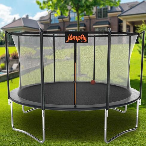 قفز 10/12/14ft net trampoline (صافي فقط) ، حاوية أمان استبدال الترامبولين ، تناسب 8/6 أعمدة مستديرة من الإطار الترامبولين ، وملحقات الترامبولين القابلة للتنفس والمقاومة للطقس مع الأشرطة القابلة للتعديل in Kuwait