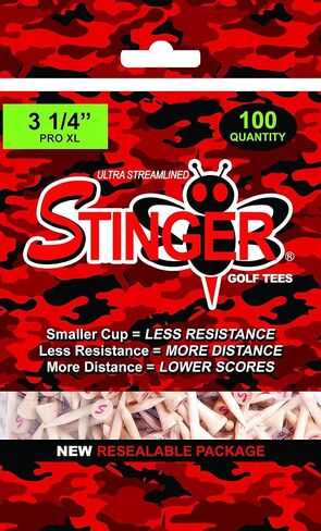 Stinger Tees Pro XL Golf Tees White in Saudi Arabia