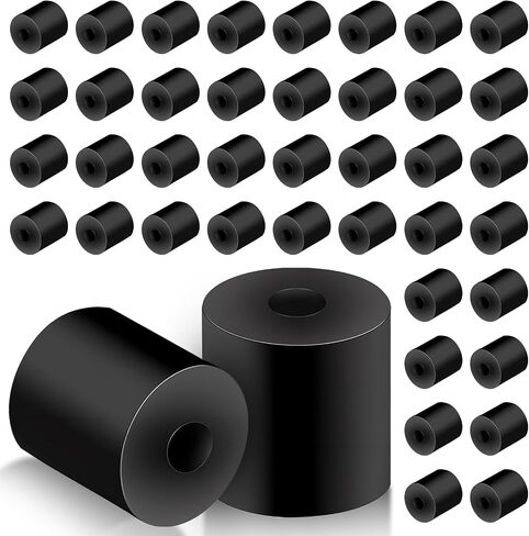 40 Pcs Black Rubber Spacers, Multi Purpose Rubber Spacer 3/4Inch OD x 1/4Inch ID x 3/4Inch Thickness, Rubber Bushing Anti Vibration Spacer Thick Rubber Washers for Vibration, Bolts, Home, Car Accessor in Saudi Arabia