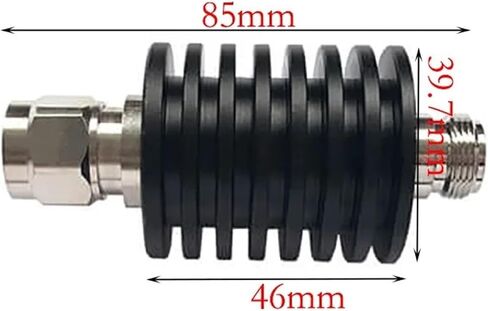 Attenuator Frequency DC-3GHz 4GHz 25W 50Ohm N Coaxial Fixed RF Attenuator 1-40DB Fixed Coaxial Attenuation RF(N M to N F 25W 4G,40DB) in Saudi Arabia