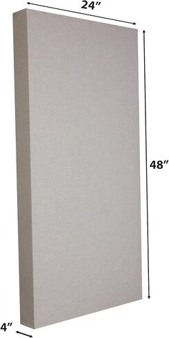 ATS ACOUSTICS BASS TRAP كامل النطاق الصوتي امتصاص الصدى تقليل الاستوديو اللوحة الصوتية 24 "× 48" × 4 "(كريم) in Kuwait