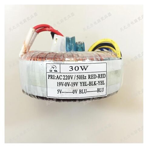 30w toroidal Power Amplifier Pure Copper Isolation Cow HiFi Audio 220V to Dual 19V 5V(Plus Accessories) in Saudi Arabia