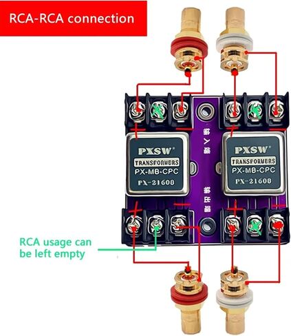 21608 permalloy Audio Isolation Transformer Balanced and Unbalanced Conversion Audio Isolator Current Sound in Saudi Arabia