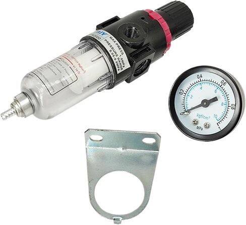 1pcs AFR-2000 G1/4 Pneumatic Air Filter Regulator Compressor Oil Water Separation Treatment Unit Pressure Switches AFR200 Gauge in Saudi Arabia