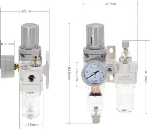 Air Filter Regulator Oil Water Separator Trap Filter Regulator Valve Automatic Drain AC2010-02 in Saudi Arabia