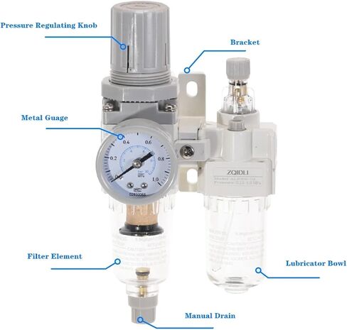 Air Filter Regulator Oil Water Separator Trap Filter Regulator Valve Automatic Drain AC2010-02 in Saudi Arabia