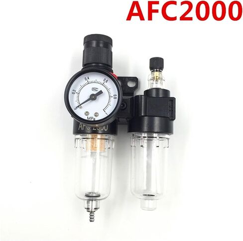 AFC2000 Air Compressor Treatment Unit Oil Water Separator Regulator Filter Airbrush Lubricator G1/4" Port in Saudi Arabia