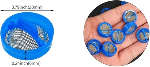 4 Pcs Blue Water Inlet Valve Filter for Washer, Washing Machine Replacement Repair Kit Washer Water Inlet Valve Filter Screen in Saudi Arabia