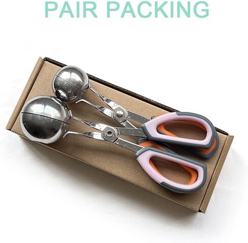 Generic 2-Pack Meatball Maker Scoops, Non-Stick, Stainless Steel 304, Anti-Slip Handles, 1.45' & 1.8' Sizes in Saudi Arabia