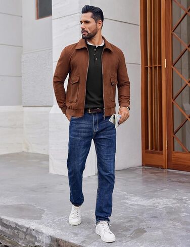 Ekouaer Mens Henley Long Sleeve Derts Waffle T-Shirt Lightweight Undershirts S-XXL in Saudi Arabia