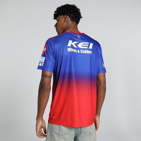PUMA X RCB 2024 MEN IPL IPL Replica Jersey-Royal Challengers Bangalore Cricket T-Shirt ، نوبة منتظمة ، كم قصيرة in Saudi Arabia