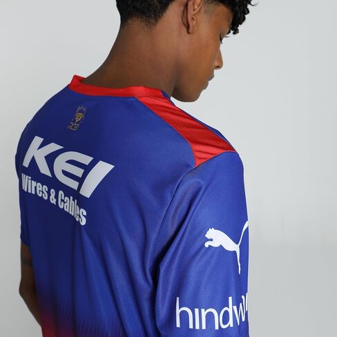 PUMA X RCB 2024 MEN IPL IPL Replica Jersey-Royal Challengers Bangalore Cricket T-Shirt ، نوبة منتظمة ، كم قصيرة in Saudi Arabia