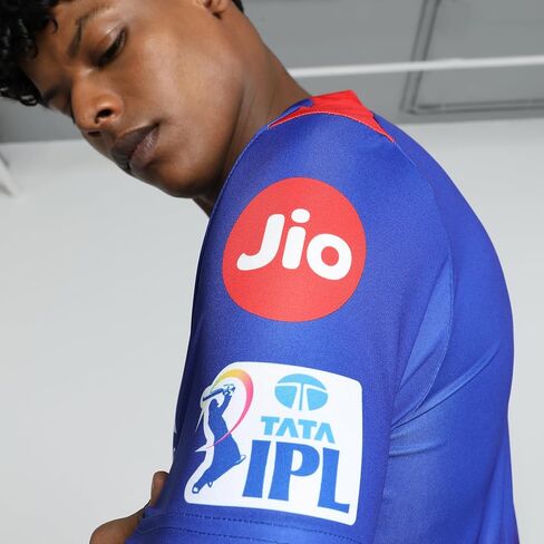 PUMA X RCB 2024 MEN IPL IPL Replica Jersey-Royal Challengers Bangalore Cricket T-Shirt ، نوبة منتظمة ، كم قصيرة in Saudi Arabia