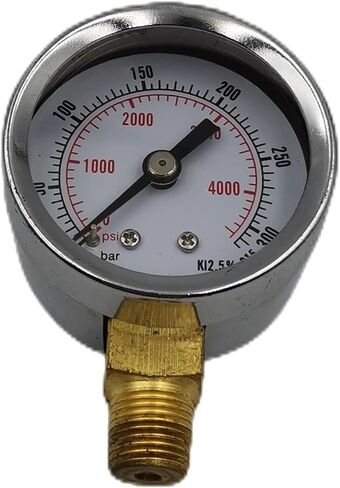 1/8 '' NPT 40mm قطرها غاز مانومتر مانومتر ارتفاع الضغط 315BAR 4500PSI للمضخات والصمامات in Kuwait