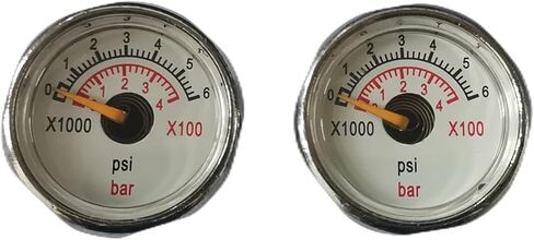 1pcs 25mm dial spiral tube lusion مقياس manometer 300bar مع 7/16 '- in Saudi Arabia