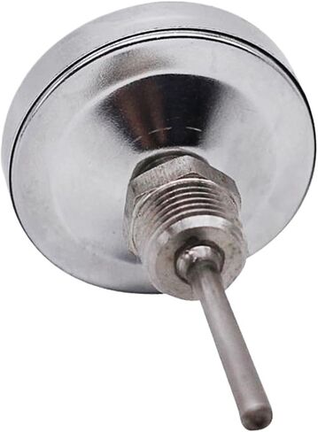 WSS-3031 axial bimetal Thermometer 60mm Surface axial Thermometer 4 Points Thread Pointer Boiler Pipe Industrial Thermometer(0-100 Degrees,100mm) in Saudi Arabia