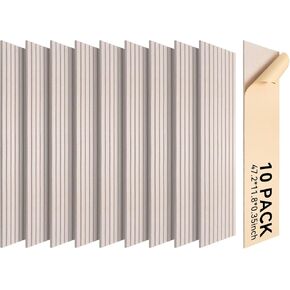 Self-Adhesive Acoustic Panels, 10 Pack Large Soundproof Wall Panel, High Density Sound Proof Panels, Decorative Absorbing Acoustic Treatment for Home Studio Office (Splicing Color) in Kuwait