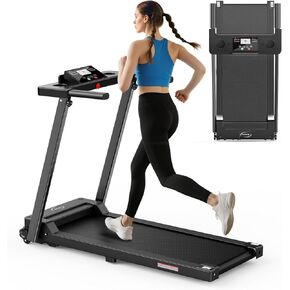 مطحنة Juturna للمنزل ، وسادة المشي مع شريط المقبض ، مطحنة قابلة للطي محمولة ، وسادة المشي 3.0 حصان مع سعة 300 رطل ، مطحنة قابلة للطي مع شاشة LED in Kuwait