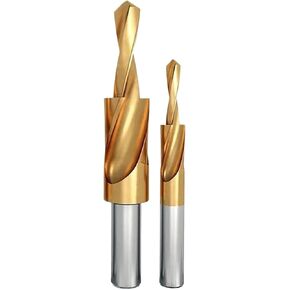 Countersunk Fried Dough Twists Step Drill Double Cutting Bit Conical Drilling Tool 1pcs(M5-(d5.5mm),180 Degree) in Saudi Arabia