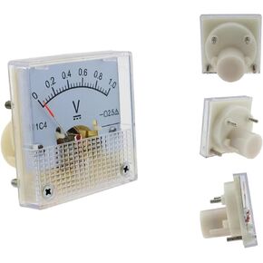 91C4-V DC Pointer Type Voltage Meter1/3/5/10/15/20/30/50/100/150/250/450V Analog Mechanics Plate Table 1Pcs(150V) in Saudi Arabia