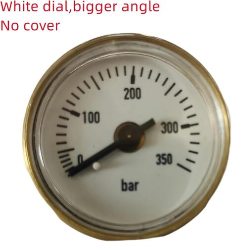 EDgun 28mm Dial Precision Air Pressure Gauge FX Manometer 350Bar with 1/8'' BSPT Thread(Small ANG Black cov) in Kuwait