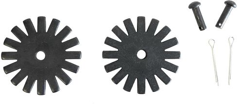 AJ Tack 1 3/4" 16 Point Blunt Black Steel Spur Rowels in Saudi Arabia