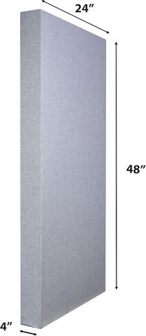 ATS ACOUSTICS BASS TRAP كامل النطاق الصوتي امتصاص الصدى تقليل الاستوديو اللوحة الصوتية 24 "× 48" × 4 "(كريم) in Kuwait