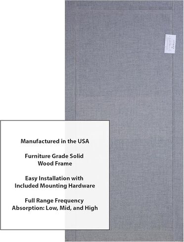 ATS ACOUSTICS BASS TRAP كامل النطاق الصوتي امتصاص الصدى تقليل الاستوديو اللوحة الصوتية 24 "× 48" × 4 "(كريم) in Kuwait