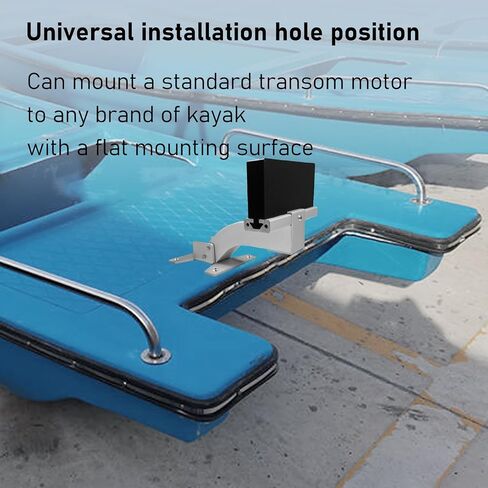 Aluminium Transom Trolling Motor Mount Bracket, Universal Electric Trolling Motor Mount for Kayaks with a Flat Stern, Transom Motor Mount Use for Electric Trolling Motors Only. in Kuwait
