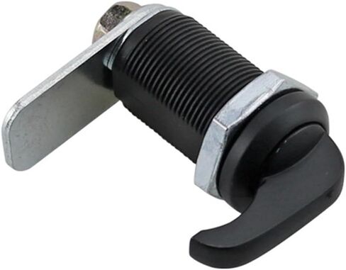 Zinc Alloy Rotary Cylinder Lock Handle Type Latch for Switch Cabinet Door and Electric Box 1Pcs(Bright) in Saudi Arabia