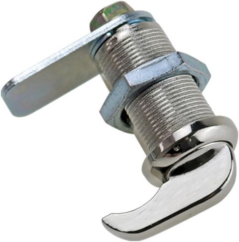 Zinc Alloy Rotary Cylinder Lock Handle Type Latch for Switch Cabinet Door and Electric Box 1Pcs(Bright) in Saudi Arabia