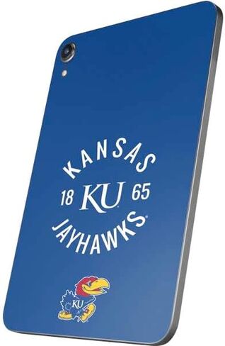 Skinit Skinit Tablet Skinner مع iPad Mini 7 (2025) - جامعة كانساس Jayhawks KY 1865 مرخصة in Saudi Arabia