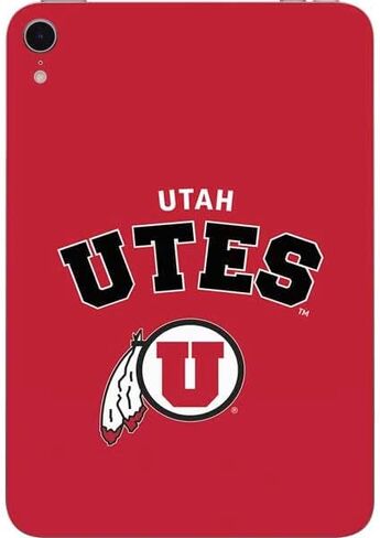 Skinit Decal Tablet Skin Compatible with iPad Mini 7 (2025) - Officially Licensed University of Utah Utes Text on Red Design in Saudi Arabia